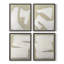 «Wabi Sabi Linen I», ensemble de 4 reproductions encadrées-940036827