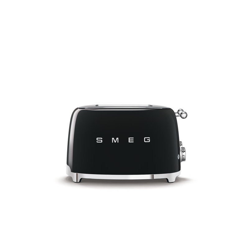 SMEG 50's Retro Style 4x4 Toaster, Black