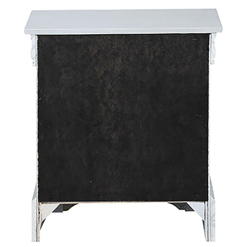 Table de chevet Louis Philippe III, Argent argent
