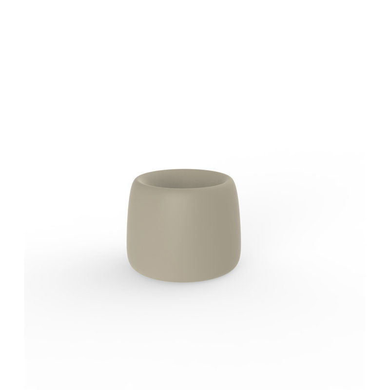 Pot à fleur biologique, H 10,5 po x l 13,75 po x P 13,75 po, Écru