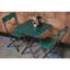 Latisa 2 - Person Solid Wood Patio Dining Set Square Table-1220114108-1220114111