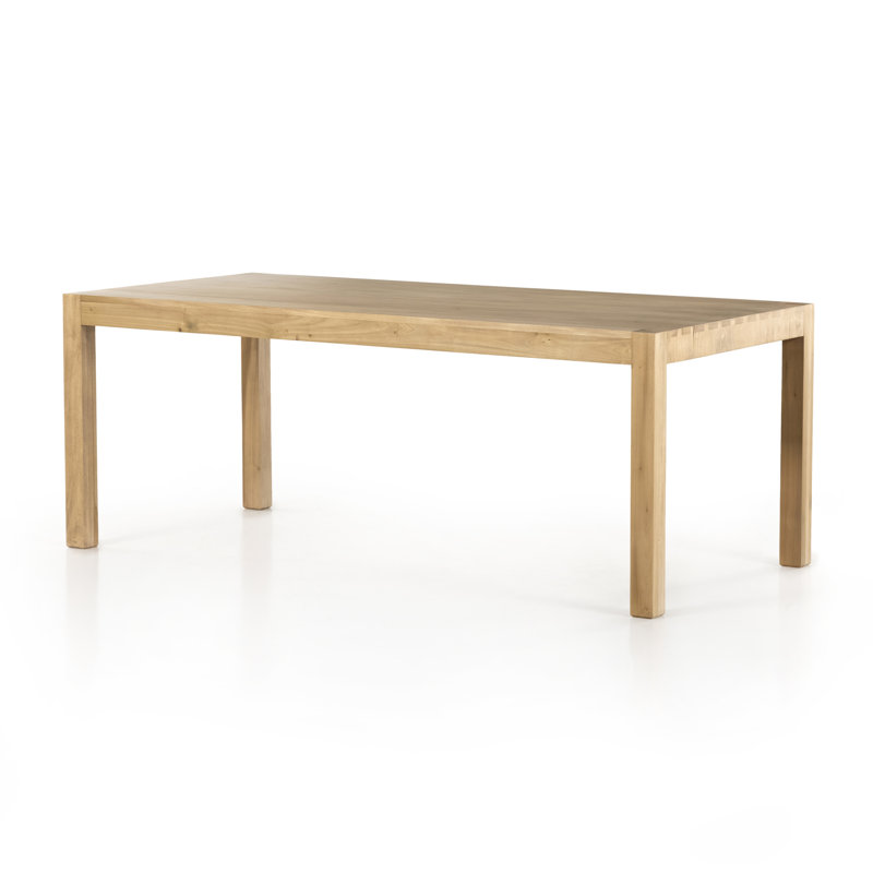 Isador Solid Wood Dining Table, Dry Wash Poplar, 30" H x x 78" L x 37.75" W