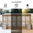 Lean-To Sunroom , Wall Mounted Solarium With Sloping Polycarbonate Roof, Detachable Polycarbonate Screens, 2 Lockable Sliding Doors, Aluminum Gazebo Against Wall Sun Room For Patio Deck-111047443