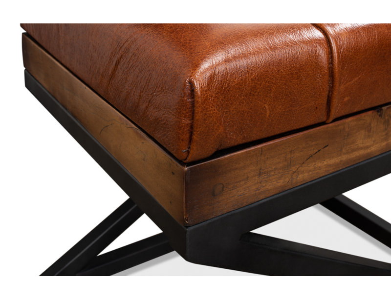 Leather Vanity Stool
