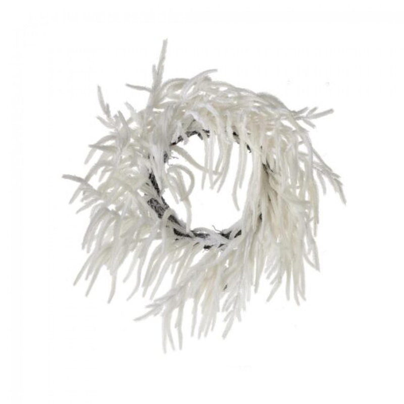 Real Touch Flocked Norfolk Pine Wreath
