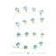 Embossed Mercury Glass Ornament Garland With Gold Cord-101885514