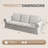 89" 3 Seater Sofas For Living Room, Slipcovered & Washable Sofa With Deep Seat-1685974974