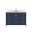 Ensemble de meuble-lavabo simple autoportant 48 po Maya avec plateau en quartz blanc Maya-92871977