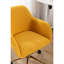 Fauteuil de bureau rotatif à hauteur réglable en tissu avec nouilles modernes en métal Modern-1325333568
