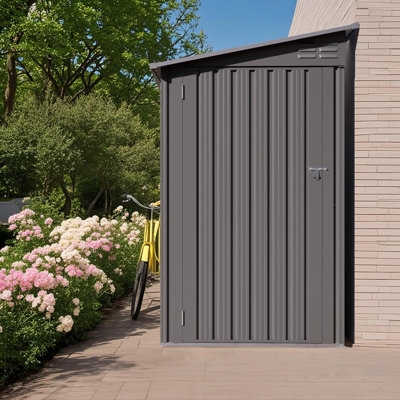 Remise de rangement pour outils de jardin en métal l 4 pi. X P 9 pi. (36 pieds carrés)