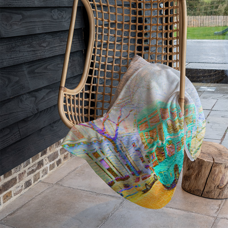 Pires Quilted Throw Blanket, Green