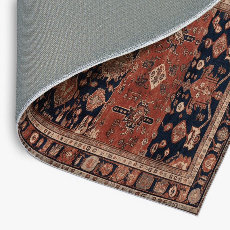 Tapis turc intérieur et extérieur brun, Rectangulaire 2 pi x 3 pi