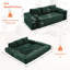 Canapé-lit convertible compact trois places au design minimaliste-694186522