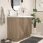 Meuble-lavabo autoportant 41,7 po Monterey + lavabo en acrylique noir renforcé (portes à droite)-797489836-803873551