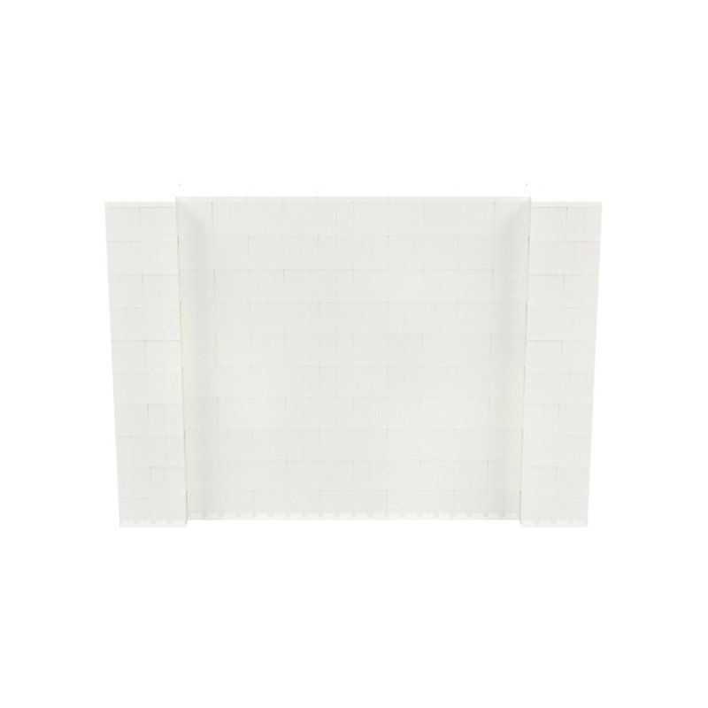 Ensemble mural de blocs géants 7 'T, H 60 po x l 84 po x P 12 po, Translucide