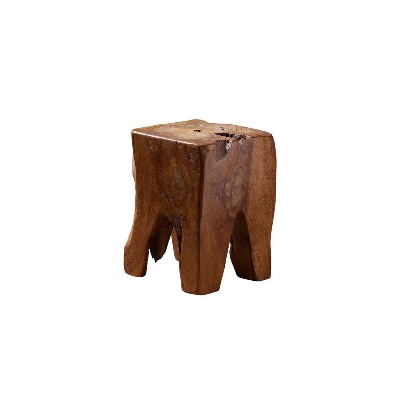 Unika Solid Wood Accent Stool