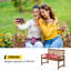 Banc de jardin en bois manufacturé Arjina