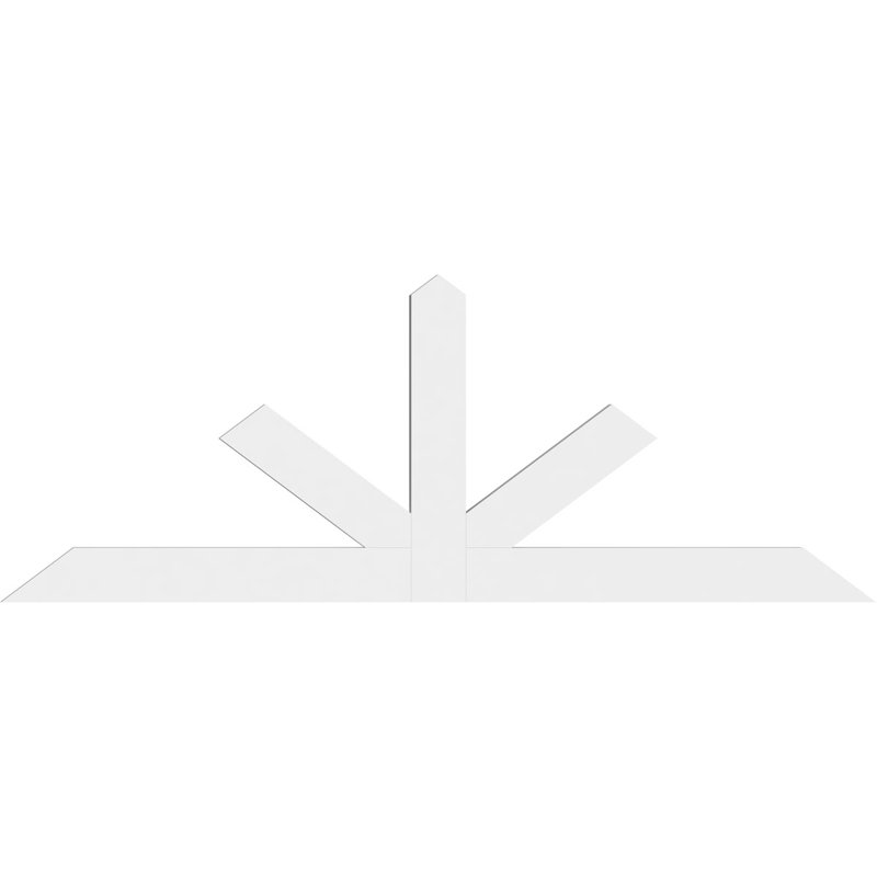 Support à pignon Saratoga, H 36 po x l 96 po (pas: 9/12), P 2 po x F 6 po, PVC