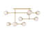 Armstrong Small Linear Chandelier-Black Gunmetal-2138026730-2144621672
