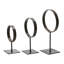 Mulroney Decorative Modern Found Metal Rings On Stands