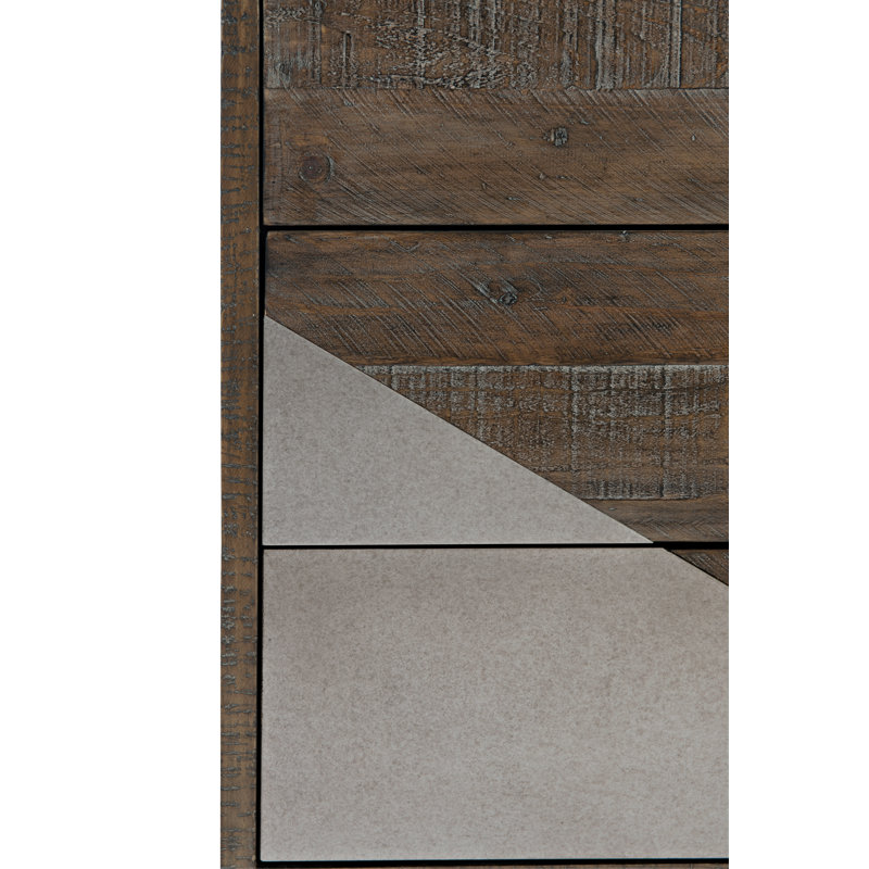 Eastman 50" Wide 3 Drawer Pine Wood Sideboard