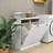 Tilt-Out Laundry Sorter Cabinet - Material, Removable Cloth Bags, Painting, 100-Pound Load-Bearing, Easy Assembly White With Two Compartments, , Coated, To Install, Load Capacity-1524299131