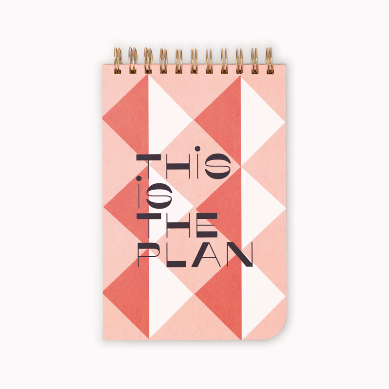 Top Spiral Notebook, This Is The Plan