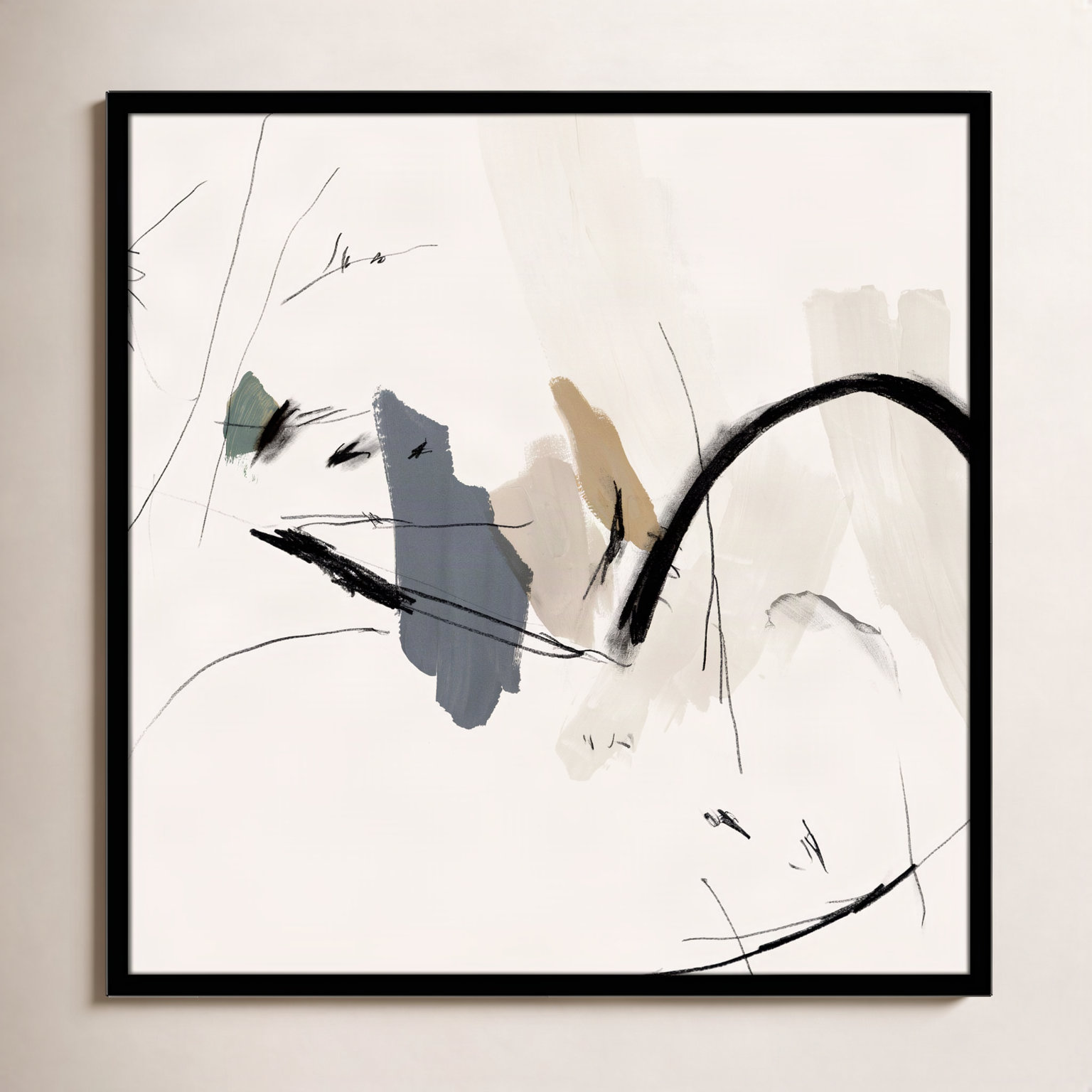 Heavenly "Heavenly II" Print, Black, 32" H x 32" W x 0.75" D