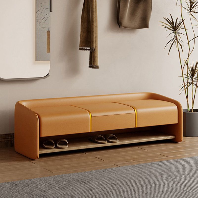 Banc rembourré orange, Orange