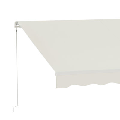 Electric Awning, Retractable Awning with Remote Controller and Manual Crank Handle