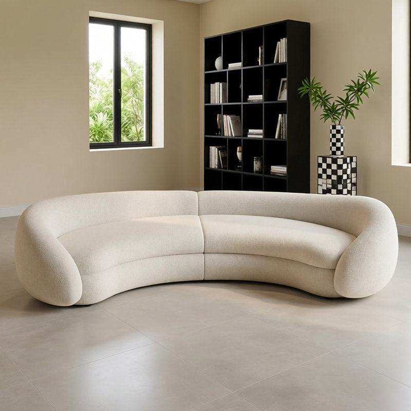 Canapé modulaire incurvé Modern , Blanc