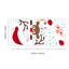 Peeking Santa and Rudolph Christmas Wall Sticker