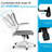 Norberta Home Ergonomic Office Chair With Lumbar Support, Swivel High Back Computer Chair, Breathable Mesh Desk Chair, PU Silent Wheels, Flip-Up Arms350LBS Capacity-129836072-129836073