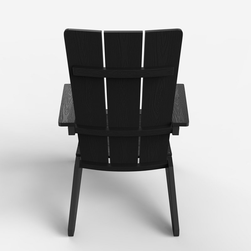 Chaise Adirondack en plastique Yeagertown, Noir