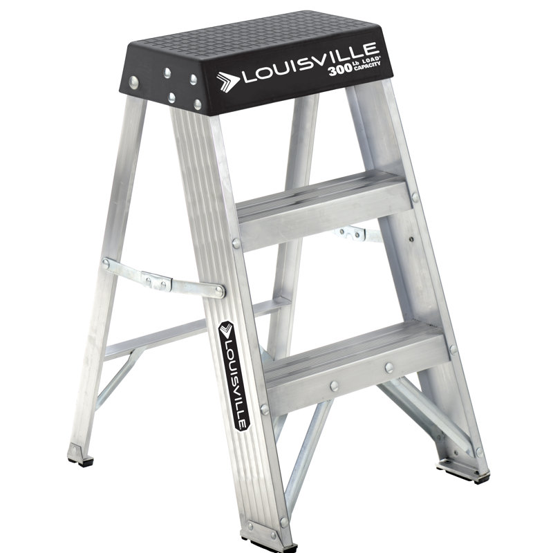 2 ft. Aluminum Step Ladder with 300 lbs. Load Capacity Type IA Duty Rating