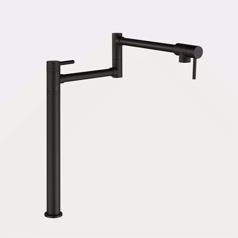 Robinet remplisseur de pot avec tige d'extension, Noir mat
