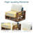 6-Piece U-Shaped Blue Chenille Modular Sectional With Storage Arm-587709534