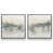 Cadre flottant en chrome poli