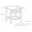Burlington 18"W Solid Wood Transitional Square End Table with Drawer and Open Shelf-95755026