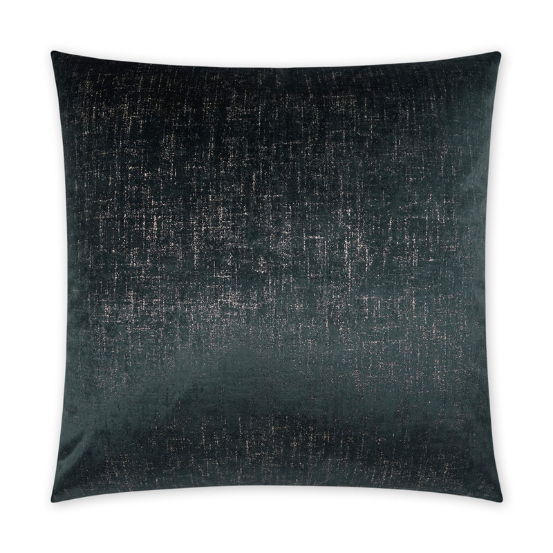 Alnwick Abstract Throw Pillow, Ebony, Square 24"