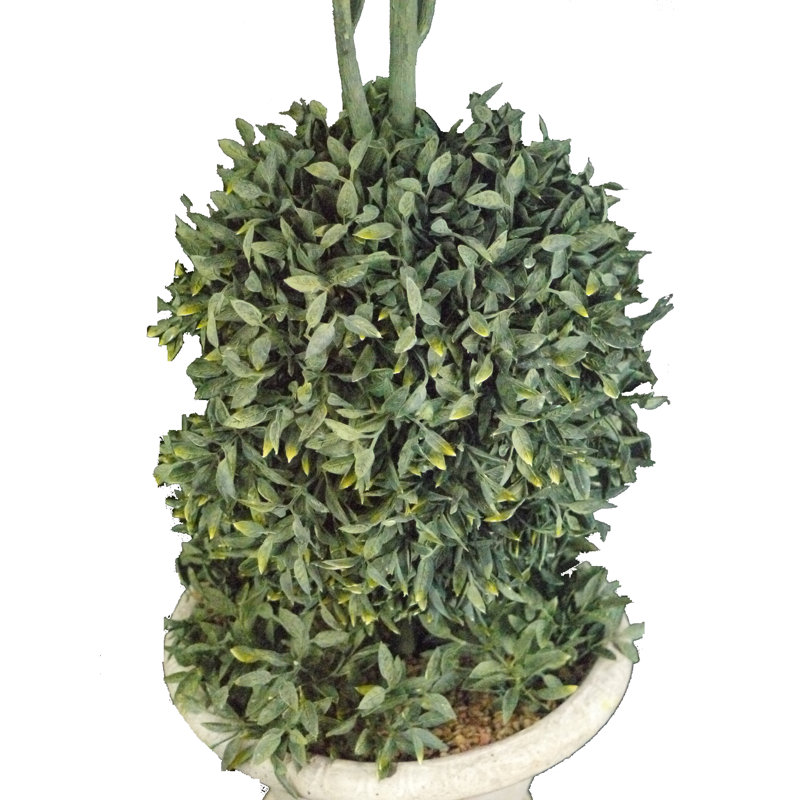 35'' Faux Boxwood Topiary in Pot