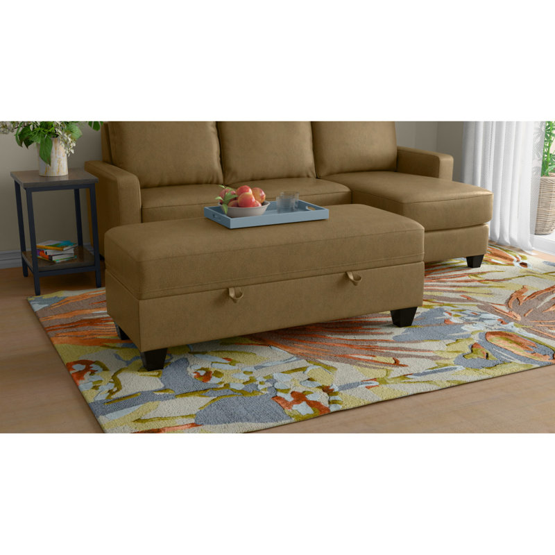 Repose-pieds avec rangement Wallace & Bay Drason, Green