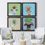 «Playful Nature», ensemble de 4 cadres photo sur toile-1186683863-1186683862