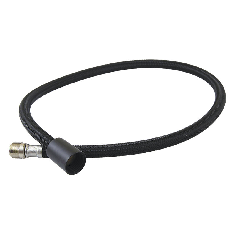 Tuyau d'arrosage de robinet de cuisine tressé 9 po Kingston LSSPRHOSE9 Kingston, Noir mat