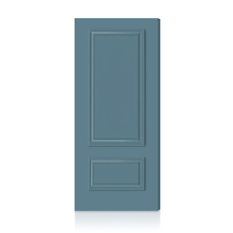 Dalle de porte intérieure 2 panneaux Palazzo, Bleu dignité, 92 x 28