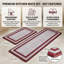 Ensemble de 2 tapis de cuisine rembourrés de 0,47 po d'épaisseur et antidérapants pour la cuisine-898701574