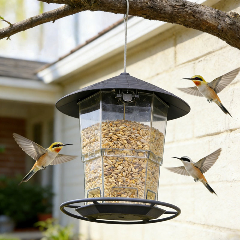 Durable Plastic Telescopic Hanging Bird Feeder