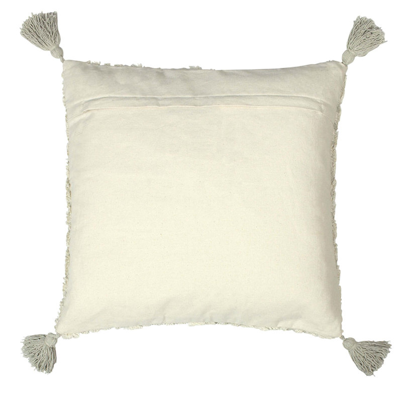 Square Cushion, Natural/Taupe