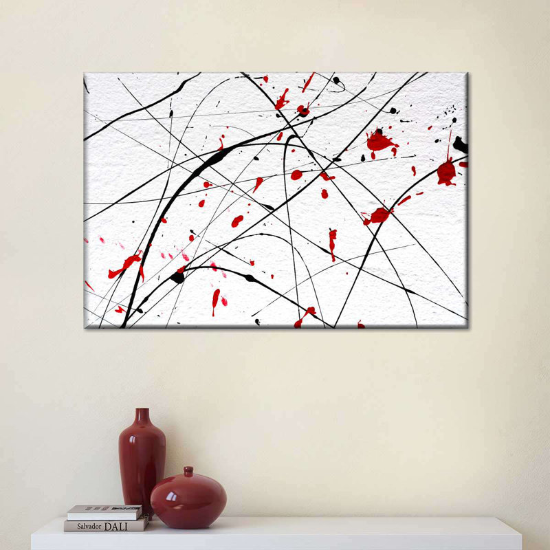 Modern Abstract Splash Canvas Print, 24" H x 36" W x 1.25" D