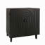 Armoire de rangement moderne en bois noir avec porte décorative, buffet décoratif 30 pouces pour le salon, la chambre à coucher ou le vestibule